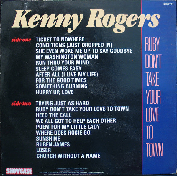 Kenny Rogers : Ruby Don't Take Your Love To Town (LP, Comp)