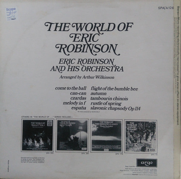 Eric Robinson And His Orchestra : The World Of Eric Robinson (LP, Comp)