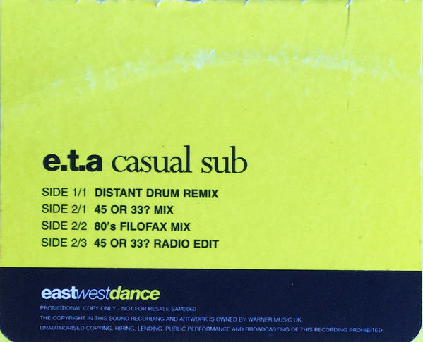 ETA : Casual Sub (12", Promo)