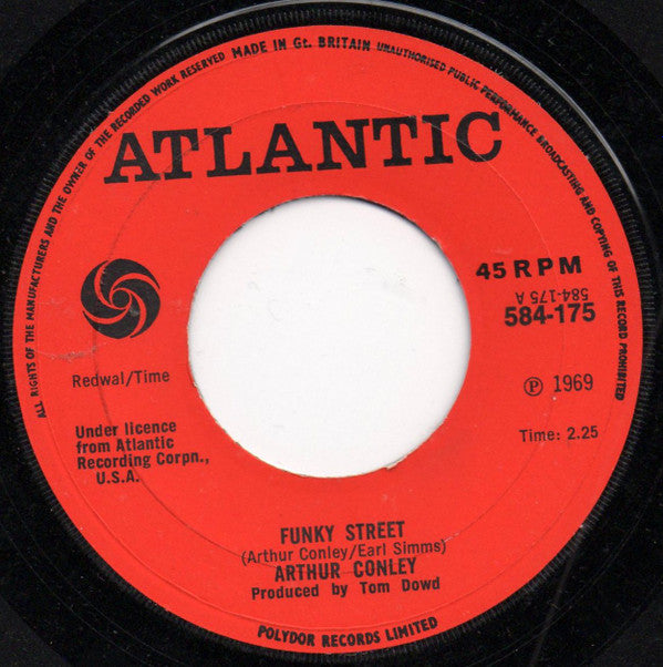 Arthur Conley : Funky Street (7", Single, Lar)