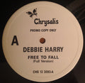 Deborah Harry : Free To Fall (12", Single, Promo)