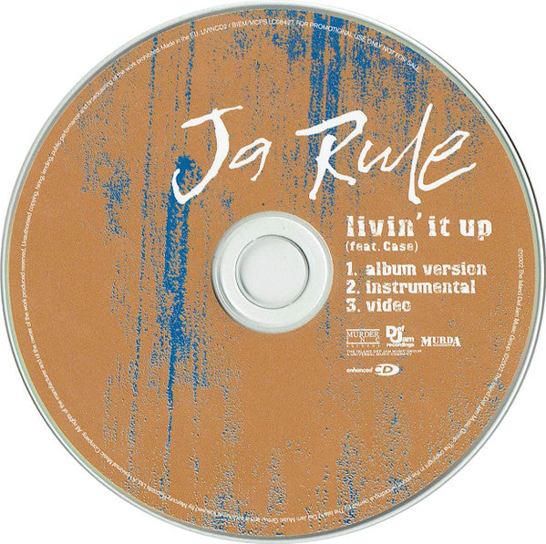 Ja Rule Feat Case : Livin' It Up (CD, Single, Enh, Promo)