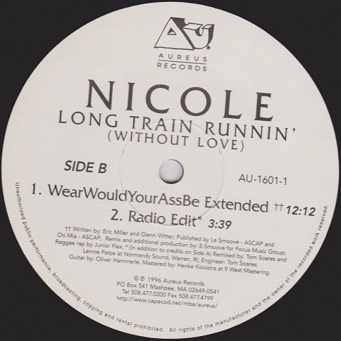 Nicole J McCloud : Long Train Runnin' (Without Love) (12", Ltd)