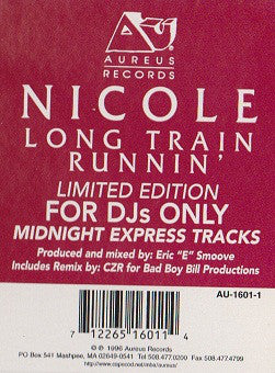 Nicole J McCloud : Long Train Runnin' (Without Love) (12", Ltd)