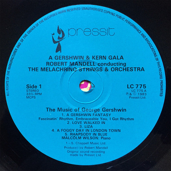 Robert Mandell Conducts The Melachrino Strings And Orchestra : A Gershwin & Kern Gala (LP)