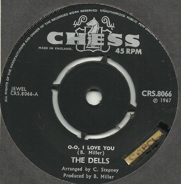 The Dells : O-O I Love You (7")