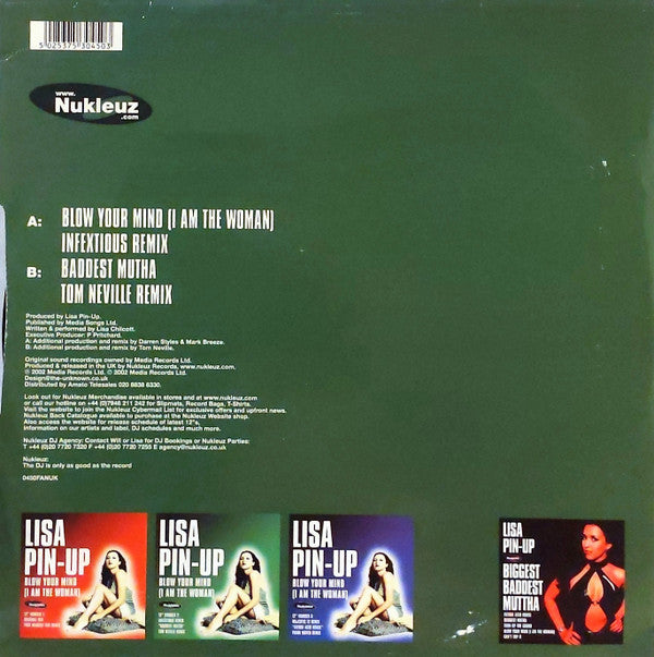 Lisa Pin-Up : Blow Your Mind (I Am The Woman) (12" Number 2) (12", Single, 2/2)