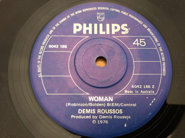 Demis Roussos : When Forever Has Gone (7", Single)