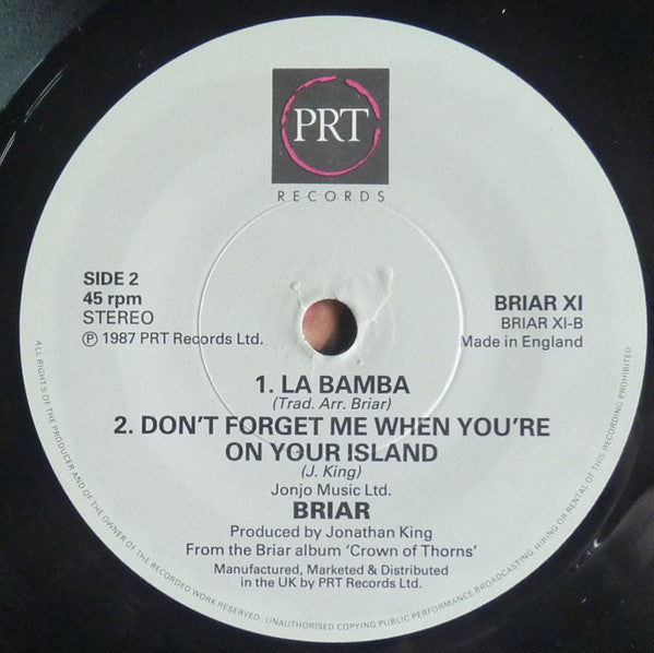 Briar : Edge Of A Broken Heart (7", S/Edition)