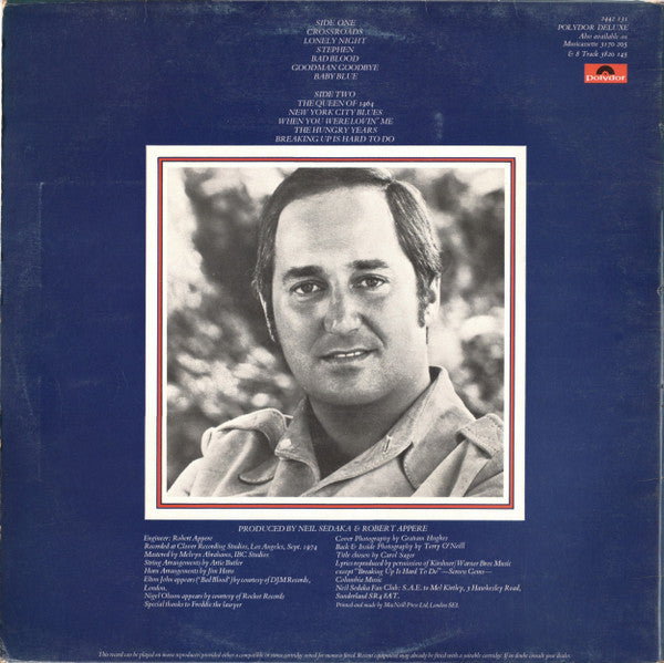 Neil Sedaka : Overnight Success (LP, Album)