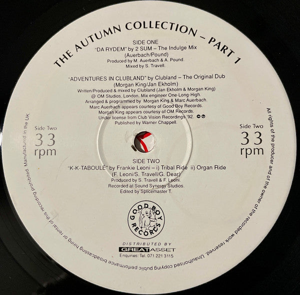 2 Sum / Clubland / Frankie Leoni : The Autumn Collection - Part 1 (12")