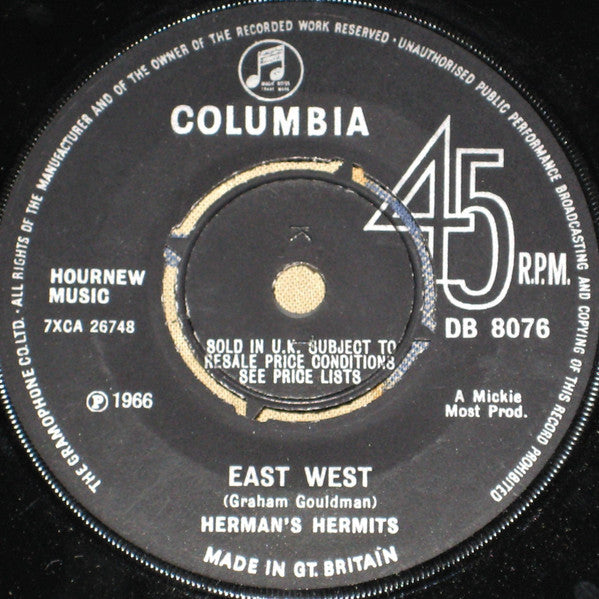 Herman's Hermits : East West (7", 4 P)