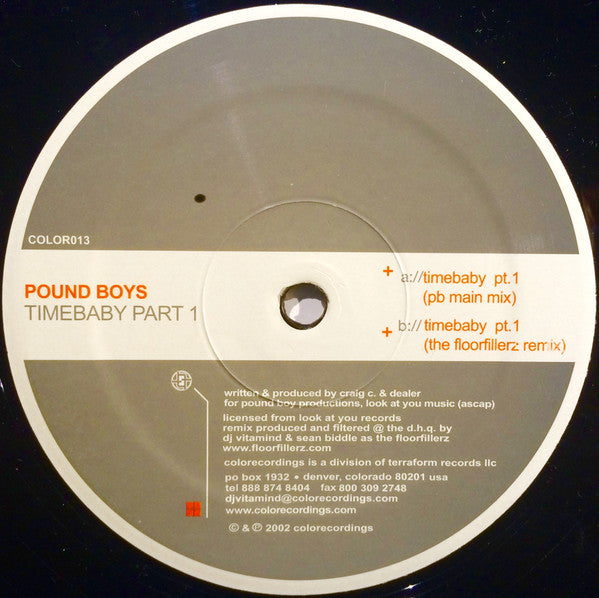Pound Boys : Timebaby (Part 1) (12")