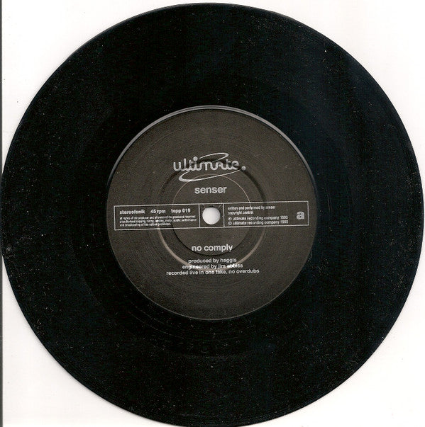 Senser : The Key / No Comply (7", Single, Ltd, Num)