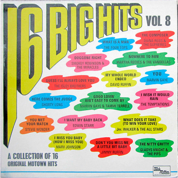 Various : 16 Big Hits Vol. 8 (LP, Comp)
