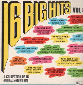 Various : 16 Big Hits Vol. 8 (LP, Comp)