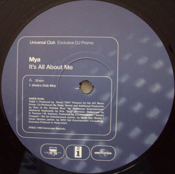 Mya : It's All About Me (12", Promo)