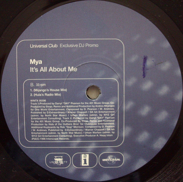 Mya : It's All About Me (12", Promo)