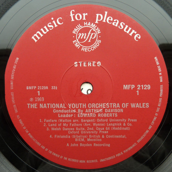 National Youth Orchestra Of Wales : The National Youth Orchestra Of Wales (LP)
