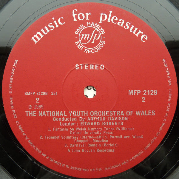 National Youth Orchestra Of Wales : The National Youth Orchestra Of Wales (LP)