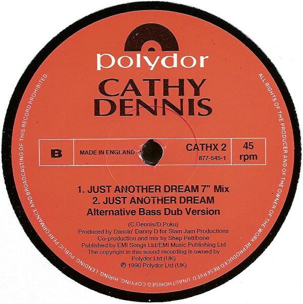 Cathy Dennis : Just Another Dream (12", Single, RE)