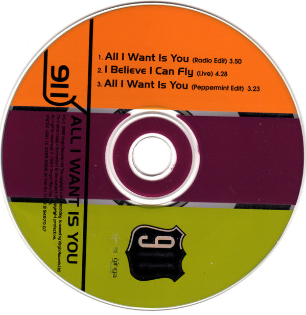 911 (4) : All I Want Is You (CD, Single, Enh, CD2)