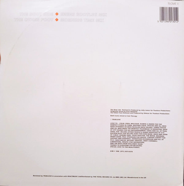 The Source Featuring Candi Staton : You Got The Love (Erens Bootleg Mix) (12", RP, Whi)