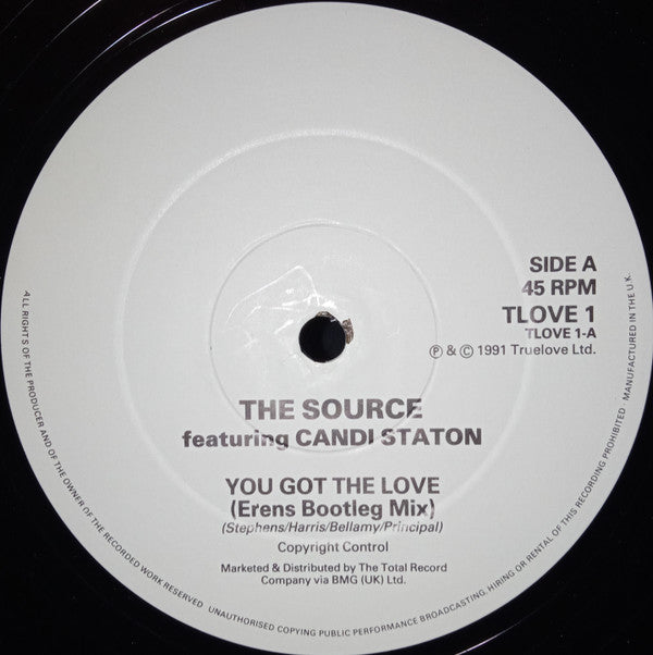 The Source Featuring Candi Staton : You Got The Love (Erens Bootleg Mix) (12", RP, Whi)