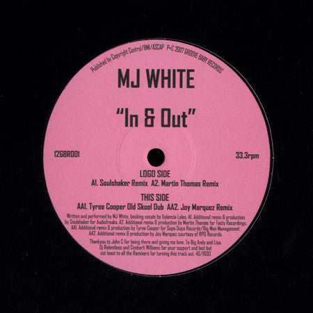 MJ White : In & Out (12")