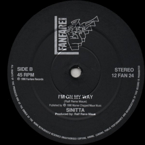 Sinitta : Hitchin' A Ride (12", Single)