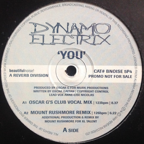 Dynamo Electrix : You (12", Promo)