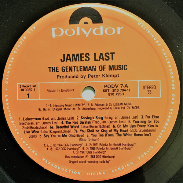 James Last : The Best Of My Gold Records (2xLP, Comp, Gat)
