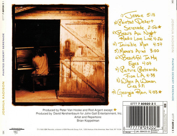 Joshua Kadison : Painted Desert Serenade (CD, Album)