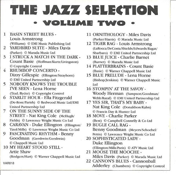 Various : The Jazz Selection (Volume 2) (CD, Comp)