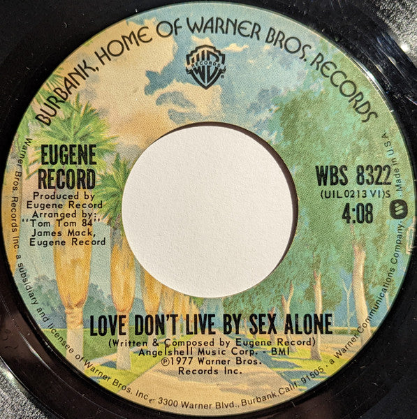 Eugene Record : Laying Beside You / Love Don't Live By Sex Alone (7")