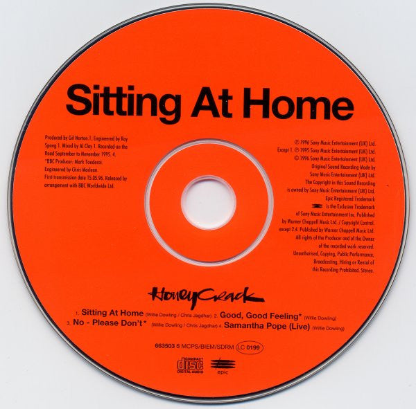 Honeycrack : Sitting At Home (CD, Single, Ltd, CD2)