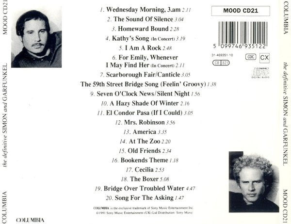 Simon & Garfunkel : The Definitive Simon And Garfunkel (CD, Comp, RP)