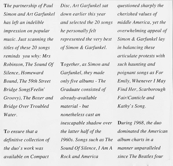 Simon & Garfunkel : The Definitive Simon And Garfunkel (CD, Comp, RP)
