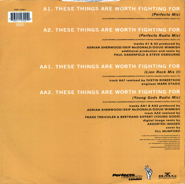 Gary Clail & On-U Sound System : These Things Are Worth Fighting For (12", Single)