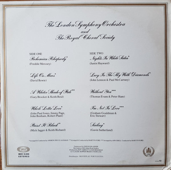 London Symphony Orchestra And The Royal Choral Society : Classic Rock (LP, Album)