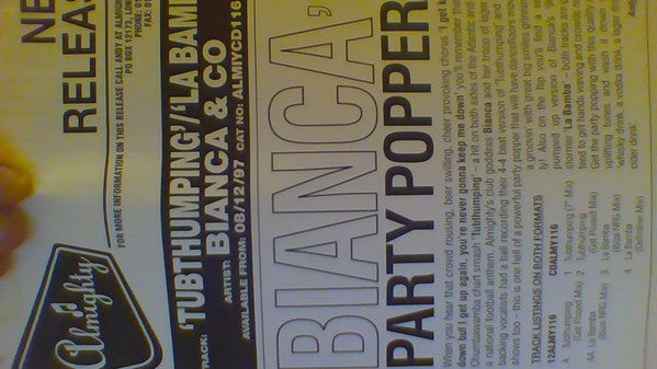 Bianca & Co : Tubthumping / La Bamba (12", W/Lbl)