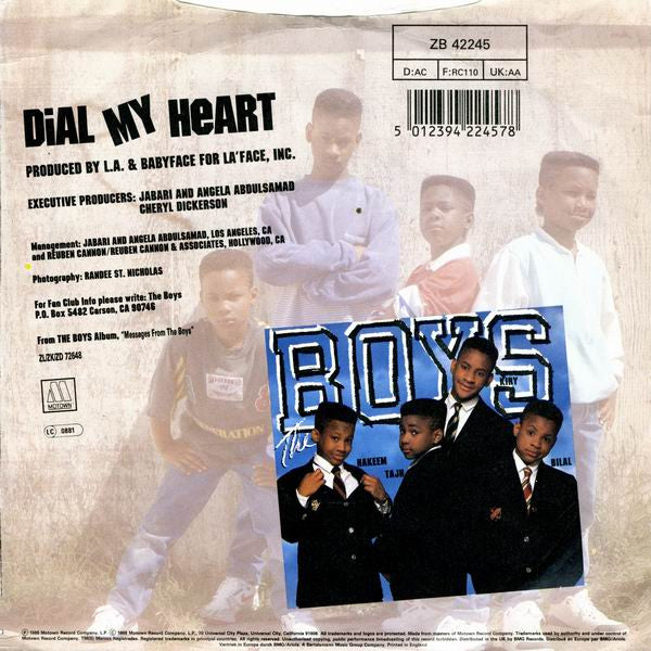 The Boys : Dial My Heart (7", Single)
