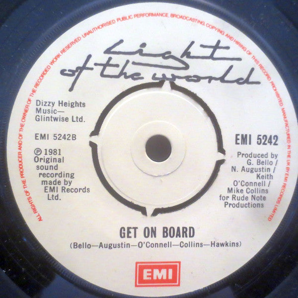 Light Of The World : Ride The Love Train (7", Single)