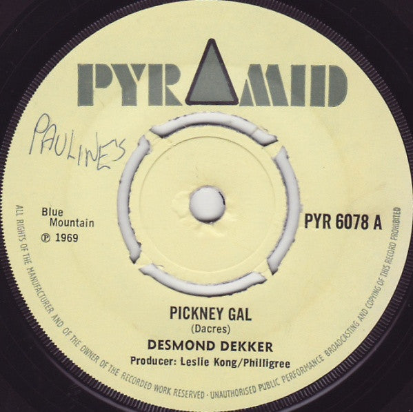 Desmond Dekker : Pickney Gal (7", Single)