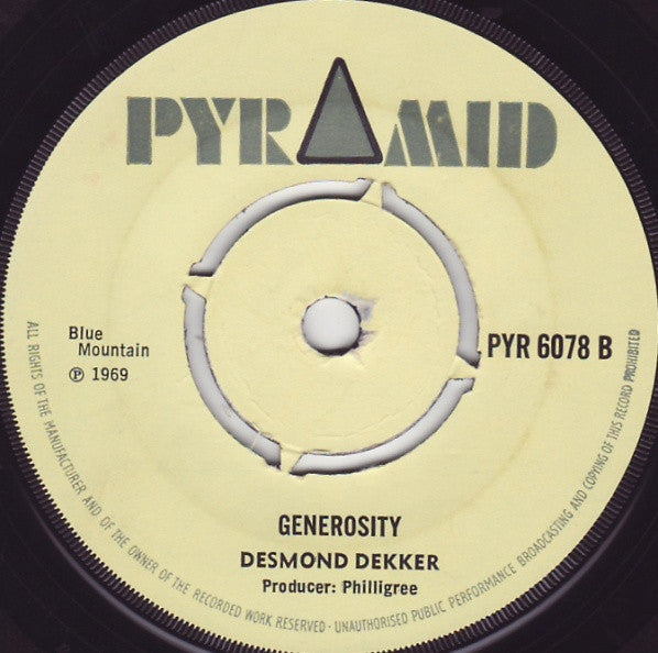 Desmond Dekker : Pickney Gal (7", Single)