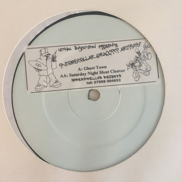 Interstellar Graffiti Artists : Ghost Town / Saturday Night Meat Cleaver (12", W/Lbl, Sti)