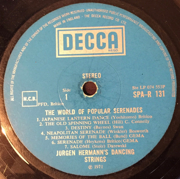 Jürgen Hermann : The World Of Popular Serenades (LP, Album)
