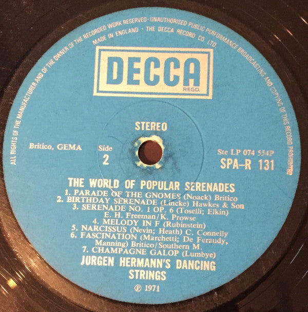 Jürgen Hermann : The World Of Popular Serenades (LP, Album)