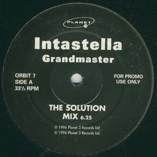 Intastella : Grandmaster (12", Promo)