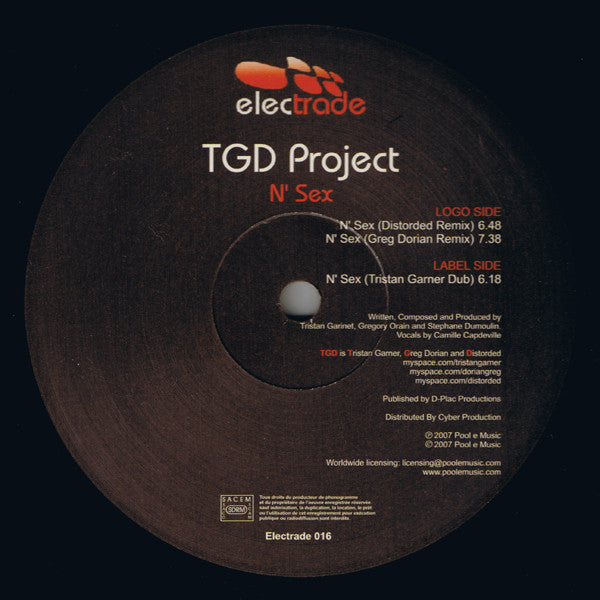 TGD Project : N' Sex (12")
